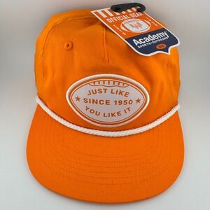 NEW Whataburger Academy Sports Orange Tailgate Rope Hat Snapback Cap Adjustable